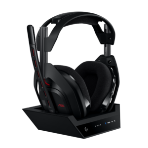 ASTRO A50 (fifth Technology) LIGHTSPEED Wi-fi Gaming Headset and Base Station with PLAYSYNC AUDIO