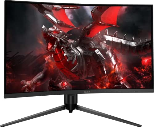 MSI G271CQP E2 27-Inch Gaming Monitor - 2560 x 1440 QHD, VA Panel, 170Hz Refresh Price, FreeSync Premium, HDMI and DisplayPort Inputs, Adjustable Tilt, Swivel, Peak, and Pivot...