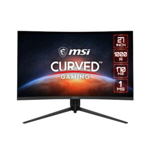 MSI G271CQP E2 27-Inch Gaming Monitor – 2560 x 1440 QHD, VA Panel, 170Hz Refresh Price, FreeSync Premium, HDMI and DisplayPort Inputs, Adjustable Tilt, Swivel, Peak, and Pivot…