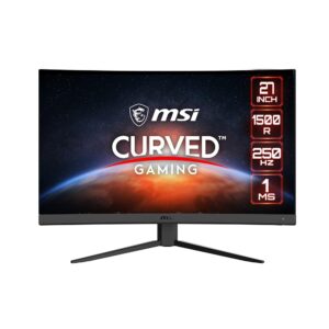 MSI G27C4X 27-Inch Curved Gaming Monitor, Full HD 1920 x 1080, 1ms Response Time, 250Hz Refresh Price, FreeSync, HDMI & DisplayPort, Anti-Flicker and Anti-Glare, HDR Prepared, Black